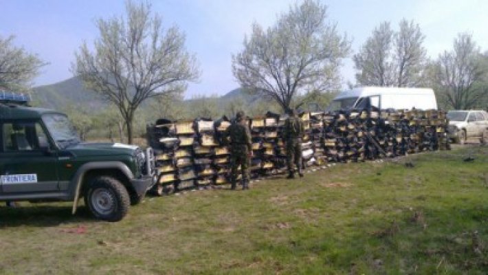 Captură RECORD de ţigări de contrabandă. 70.000 de pachete de ţigări, descoperite într-un depozit
